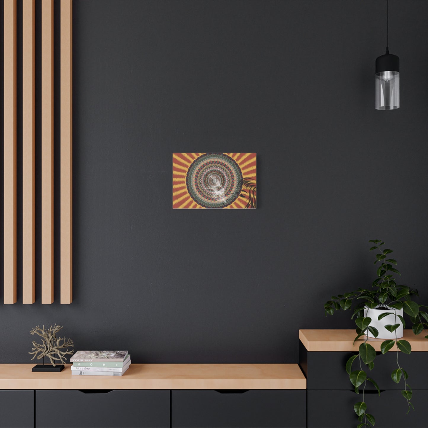 Psychedelic Mandala Burst Canvas | Matte Stretched Wall Art