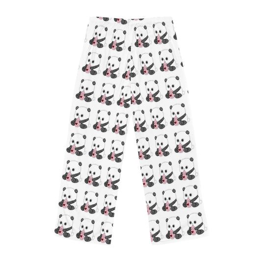 Panda Pattern Pajama Pants — Cute Women's Lounge Sleepwear
