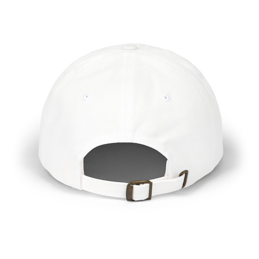 Dad Cap — 'Good Vibes' Embroidered White Baseball Hat