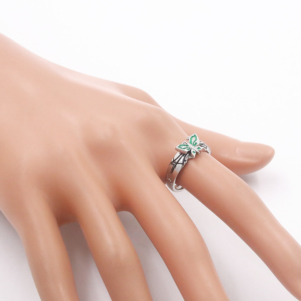 Bague JoJo's Bizarre Adventure Stone Ocean Ciel Papillon Xu Lun COS Bague Bijoux
