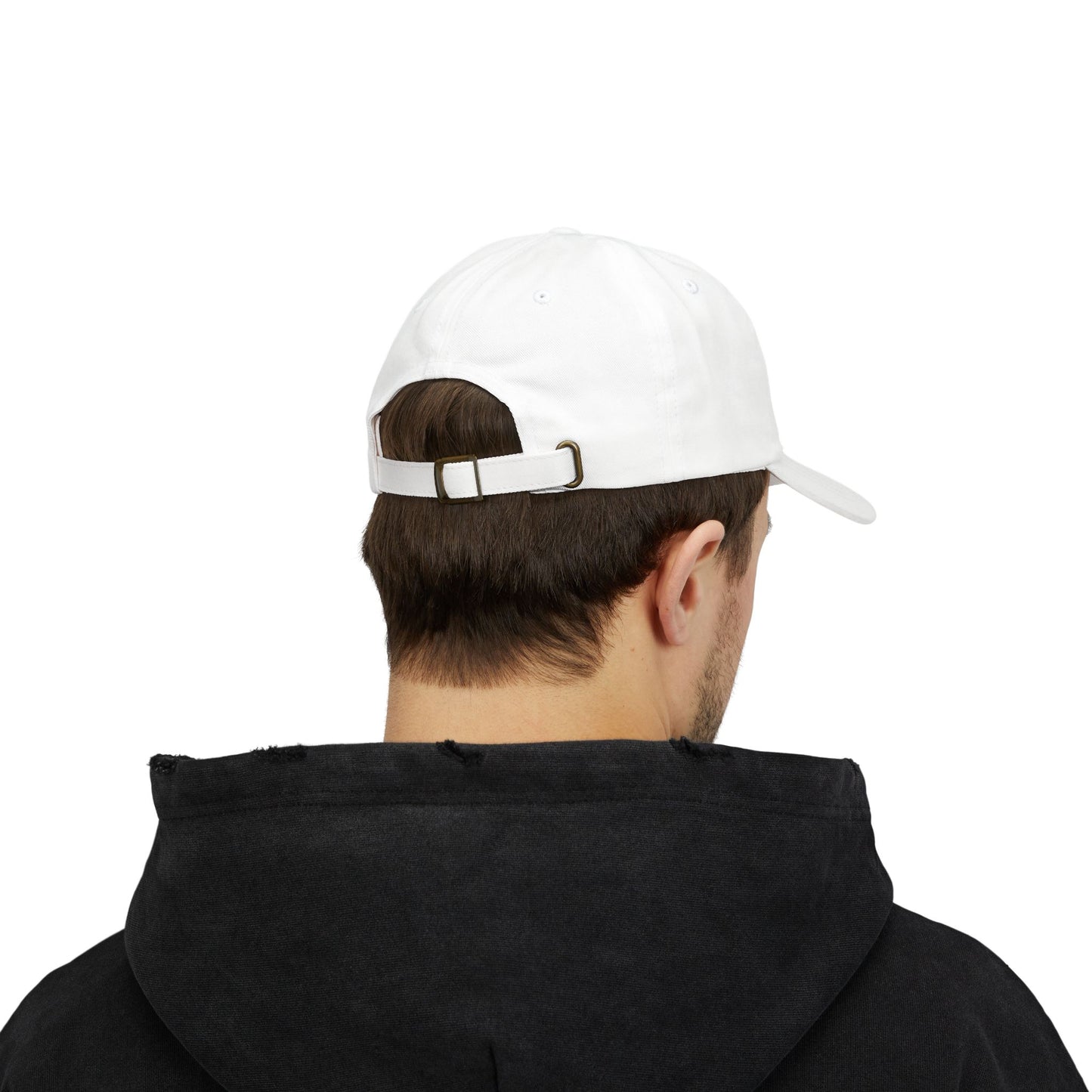 Dad Cap — 'Good Vibes' Embroidered White Baseball Hat