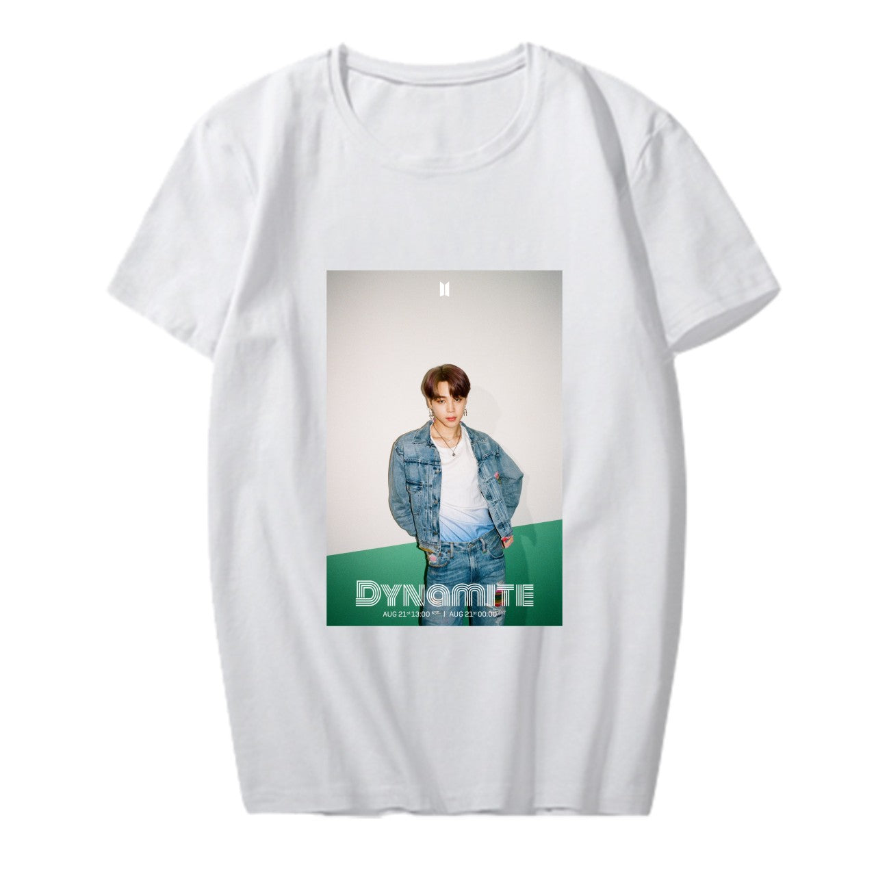 BTS New Album "Dynamite" Remix Teaser Photo Surrounding The Same Short-Sleeved T-Shirt for Women