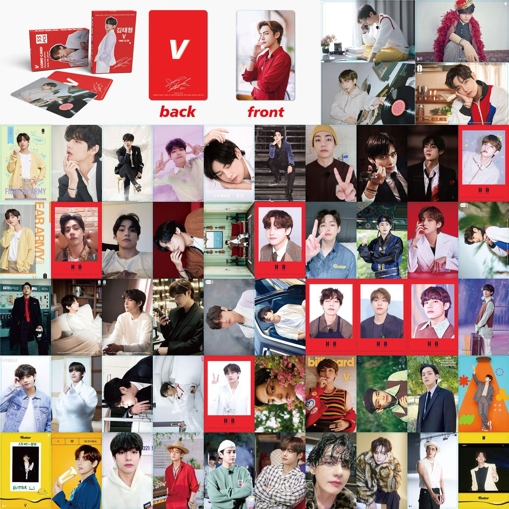 BTS lomo card Kim Taehyung V Park Jimin's collection of small card Tian Zhengguo personal postcards