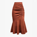 Tight fitting hip hugging skirt