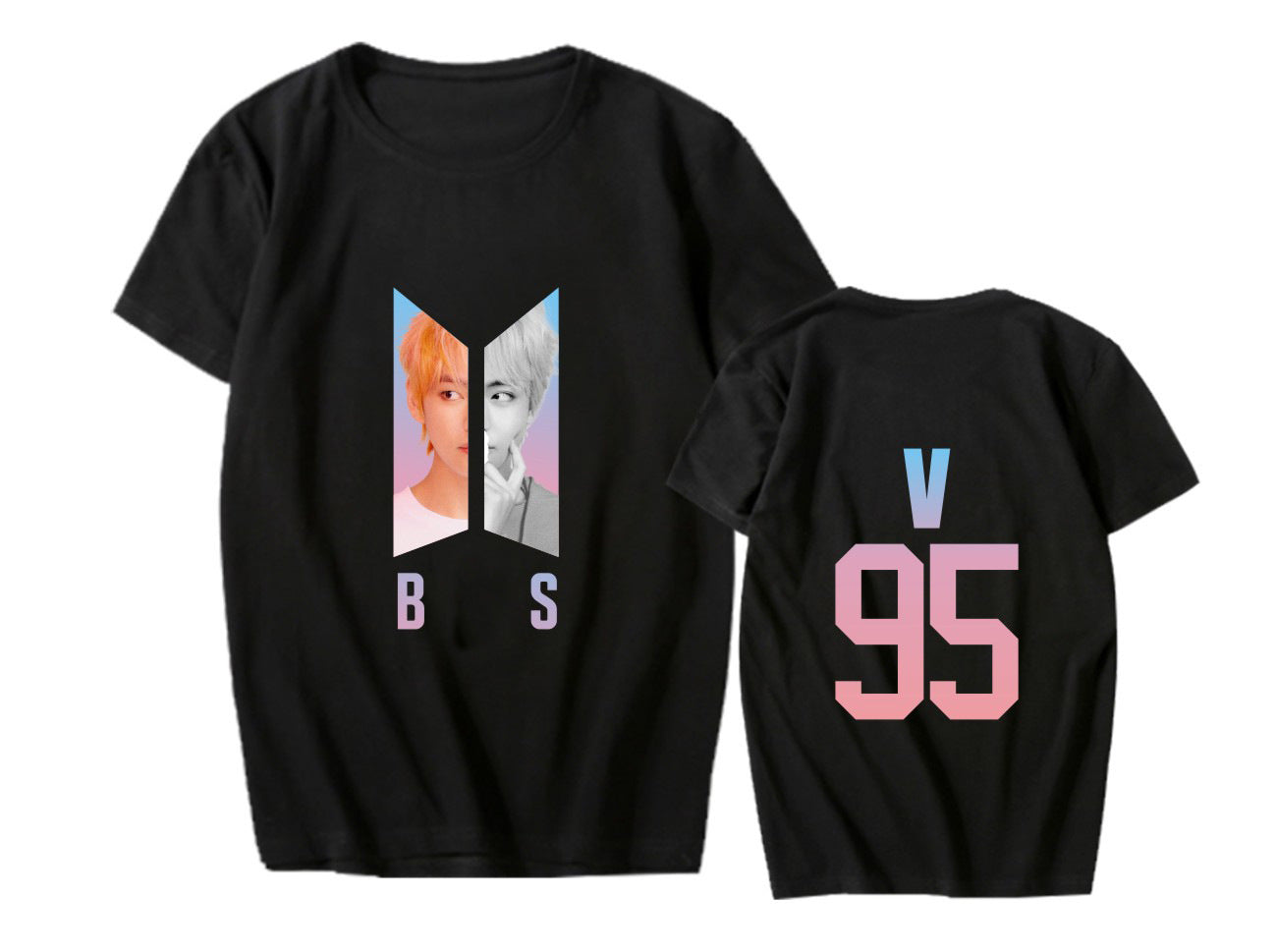 BTS LOVE YOURSELF World Tour Around The Support Clothes With The Same Short-Sleeved T-Shirt