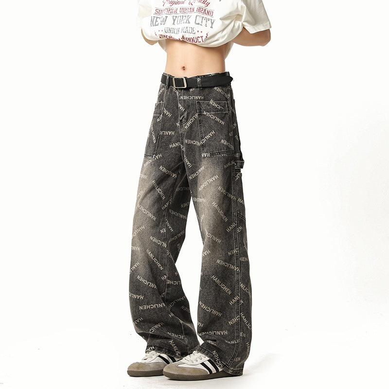 Pantalon en jean coupe droite pour homme