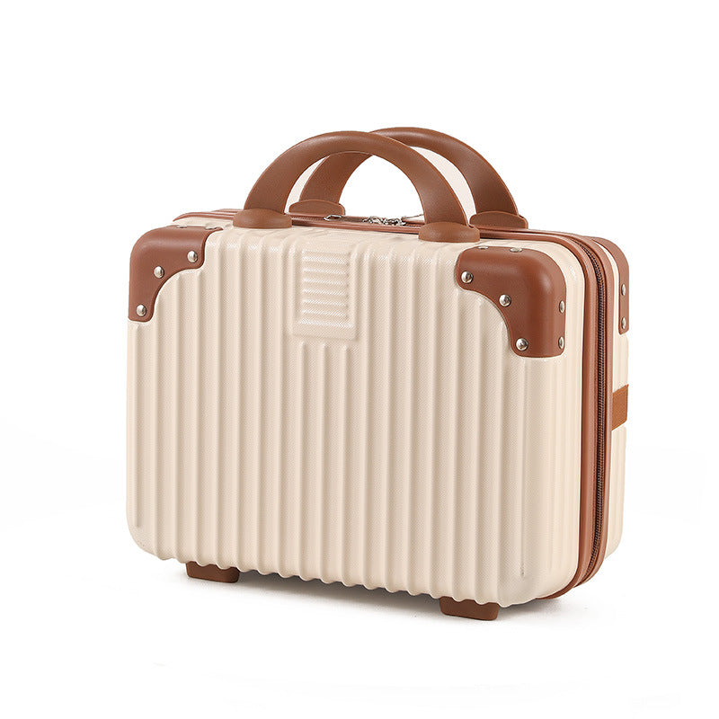 Vintage Luggage Mini Makeup Case 14-inch Small Box Gift Box 16-inch Carry-on Bag Storage
