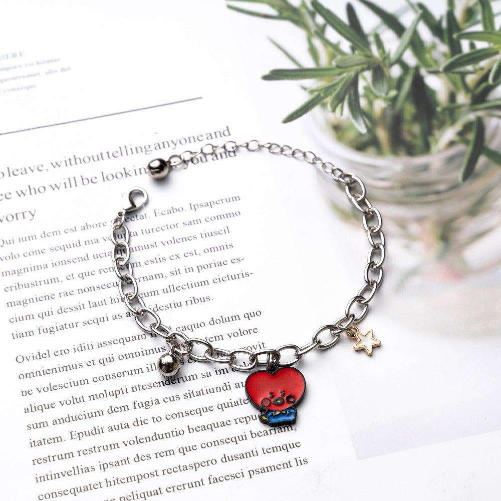 BTS Baby Series Bracelet Cartoon Color Bracelet Student Fan Support Gift