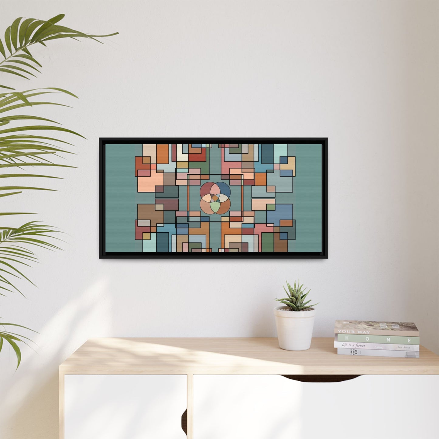 Matte Canvas, Framed (Multi-color)