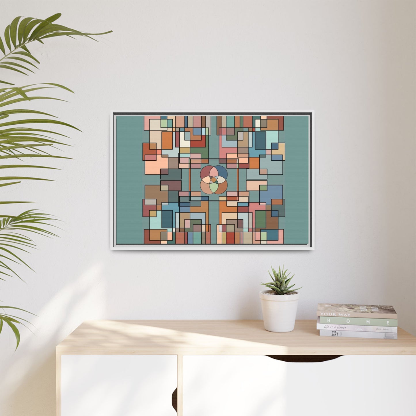Matte Canvas, Framed (Multi-color)