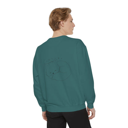 Stay Grounded Cute Cat  Sweatshirt — Women's Casual Crewneck