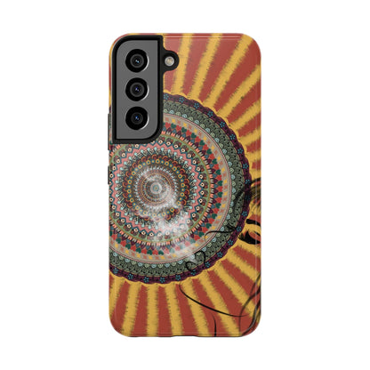 Mandala Sunburst Tough Phone Case — Boho Protective Phone Cover