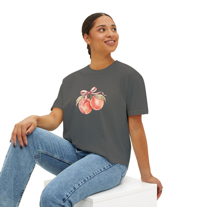 Halloween Pumpkin Ghost Floral Boxy Tee