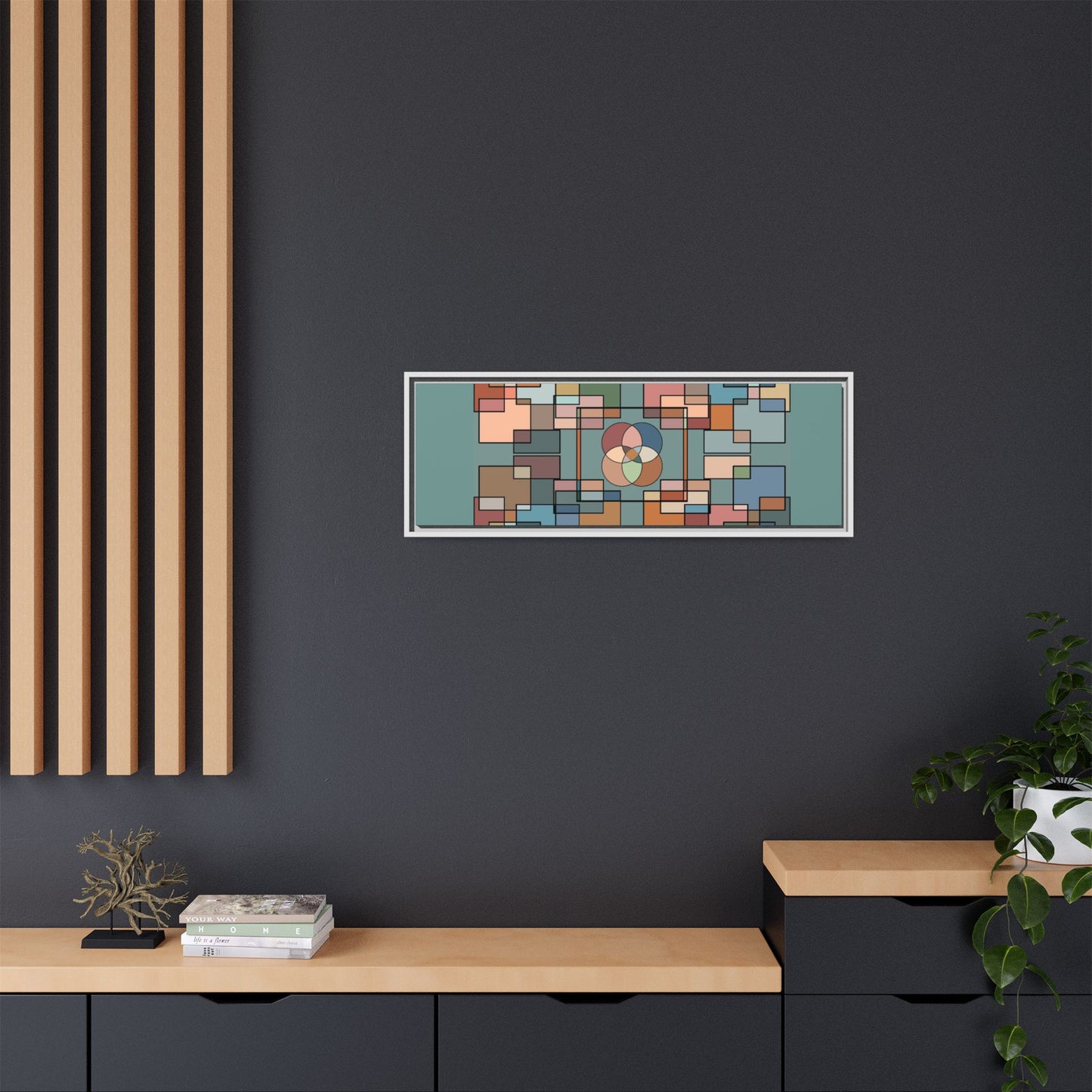 Matte Canvas, Framed (Multi-color)