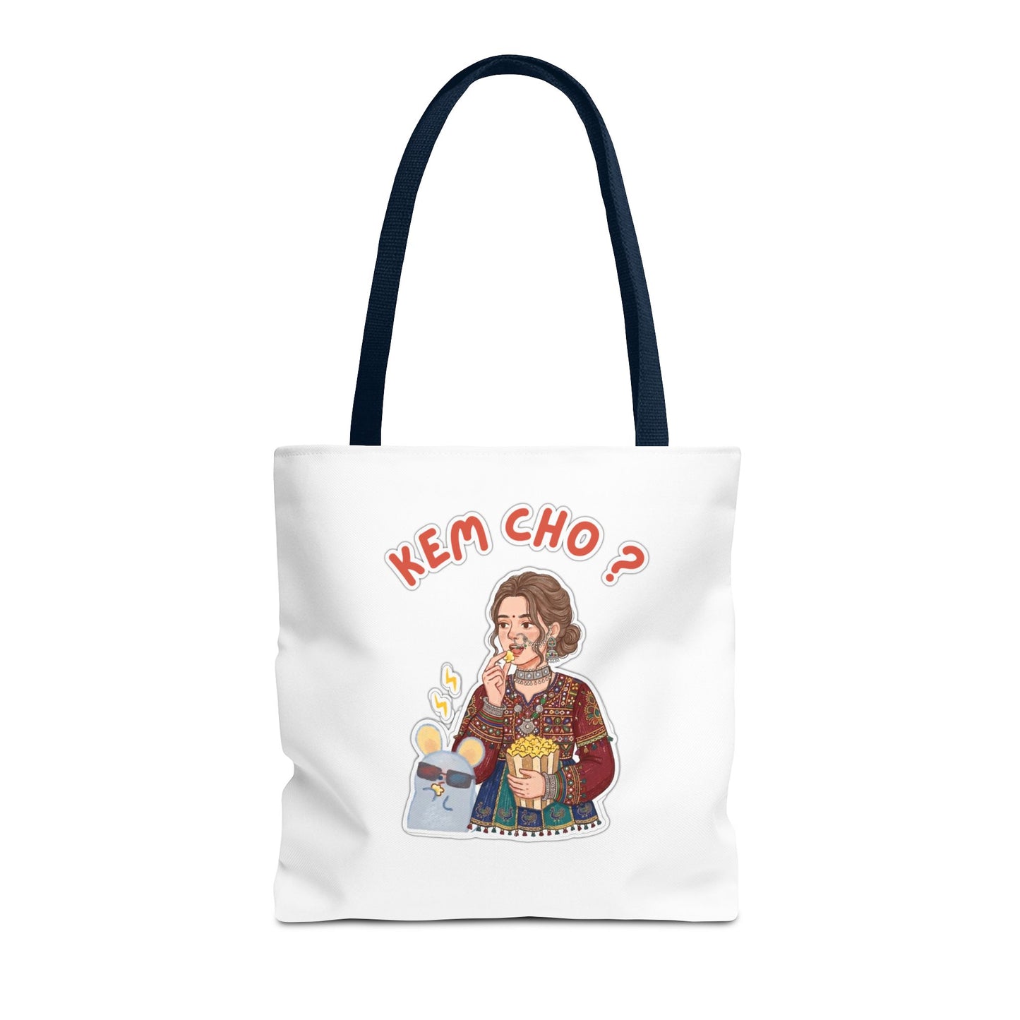 Tote Bag — 'Kem Cho?' Illustrative Gujarati Greeting Tote