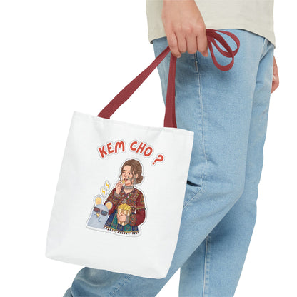 Tote Bag — 'Kem Cho?' Illustrative Gujarati Greeting Tote