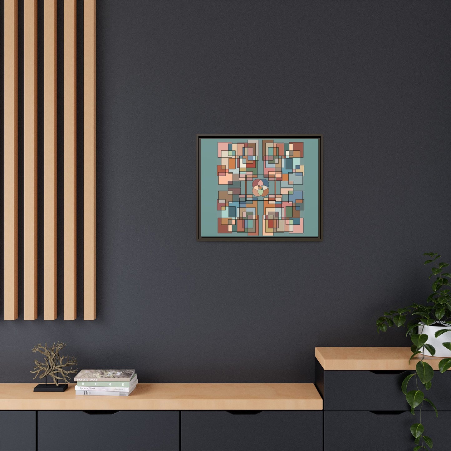 Matte Canvas, Framed (Multi-color)