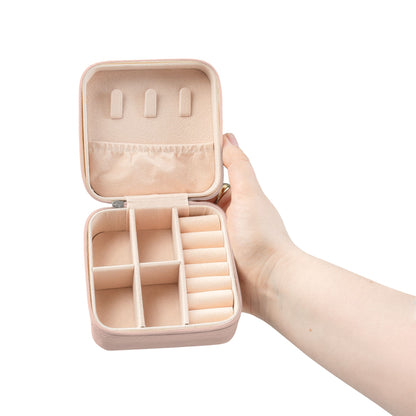Personalized Travel Jewelry Case — “Happy Birthday My Beautiful Wife” Engraved Compact Organizer