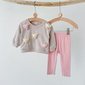 Cartoon long sleeved hoodie and casual pants set