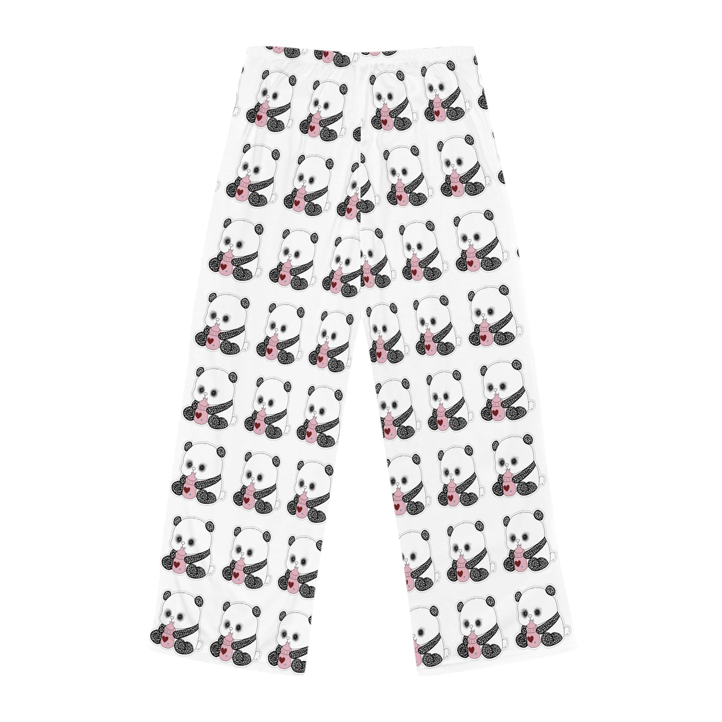 Panda Pattern Pajama Pants — Cute Women's Lounge Sleepwear