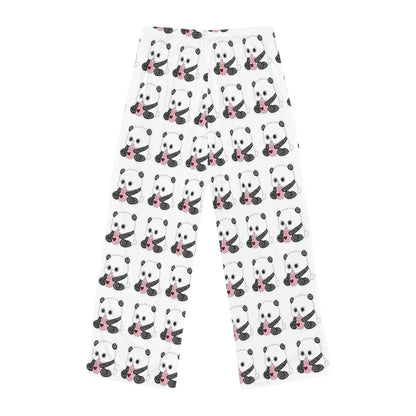 Panda Pattern Pajama Pants — Cute Women's Lounge Sleepwear