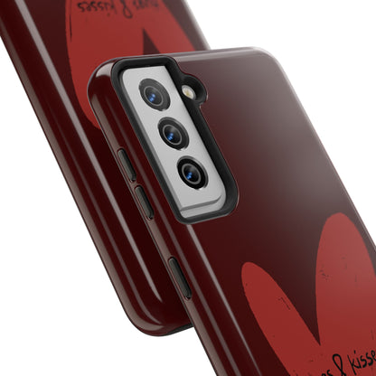 Hugs & Kisses Heart Tough Phone Case
