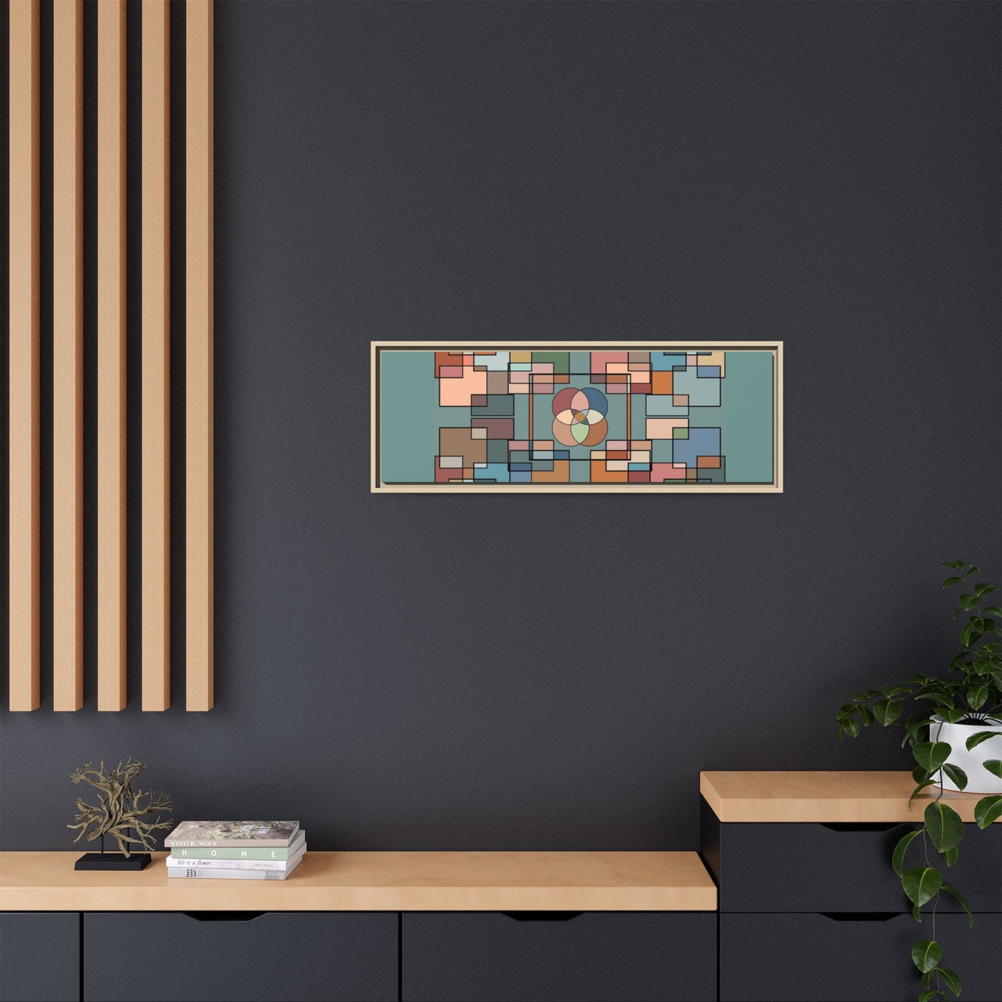 Matte Canvas, Framed (Multi-color)