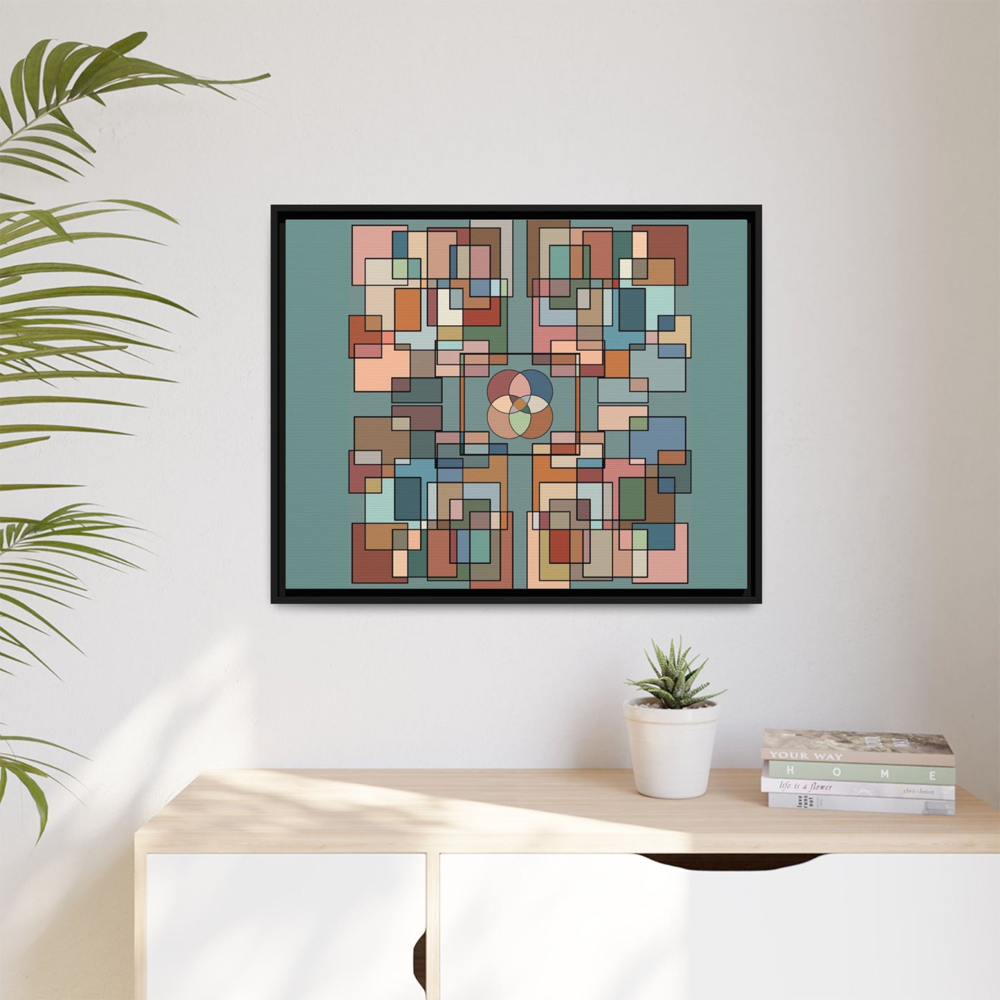 Matte Canvas, Framed (Multi-color)