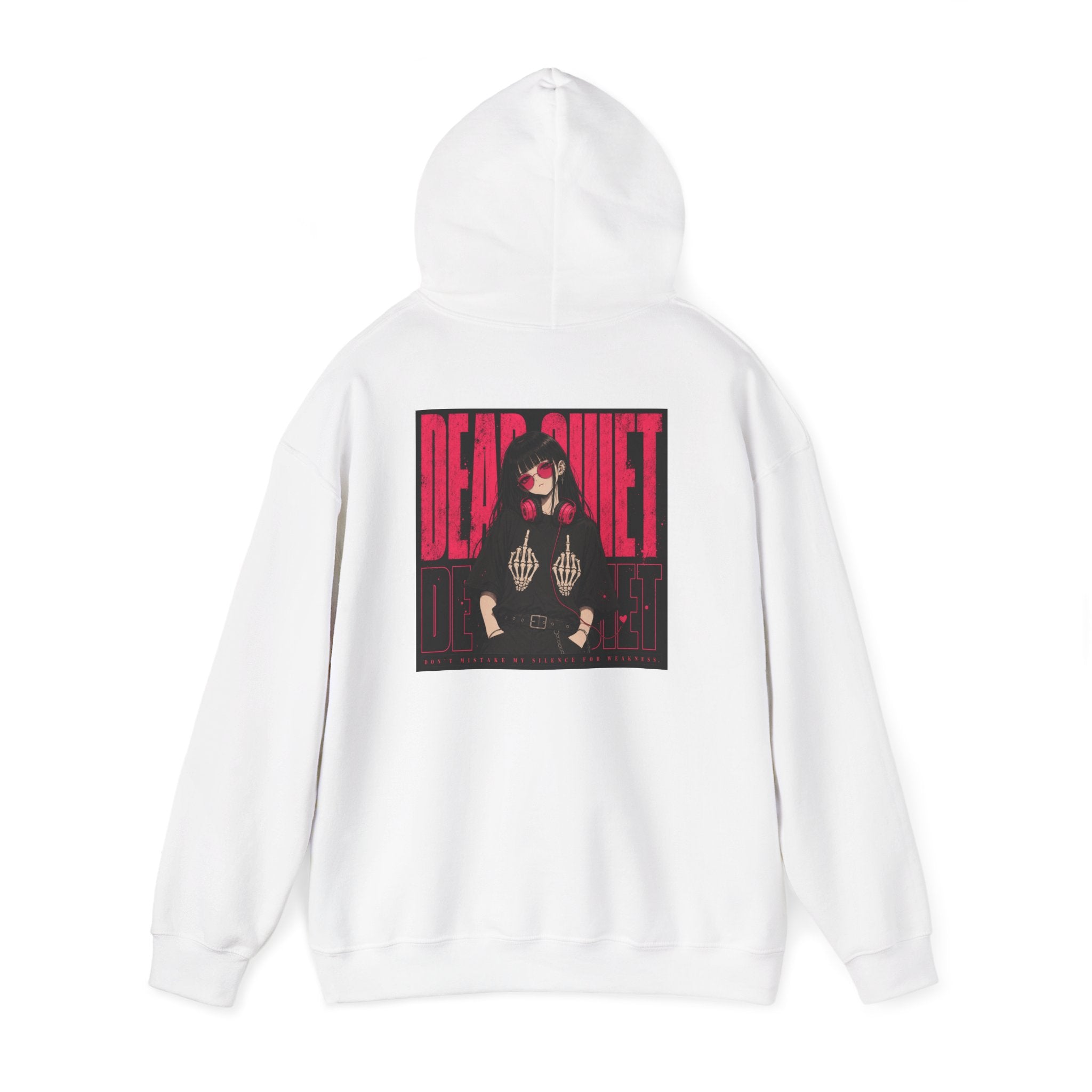 Darkwave Band Hoodie — 'Dead Quiet' Retro Goth Graphic Pullover