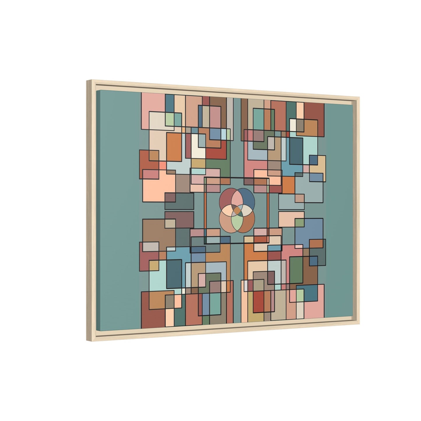 Matte Canvas, Framed (Multi-color)