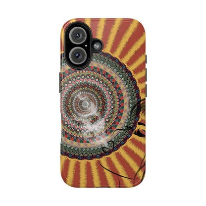 Mandala Sunburst Tough Phone Case — Boho Protective Phone Cover