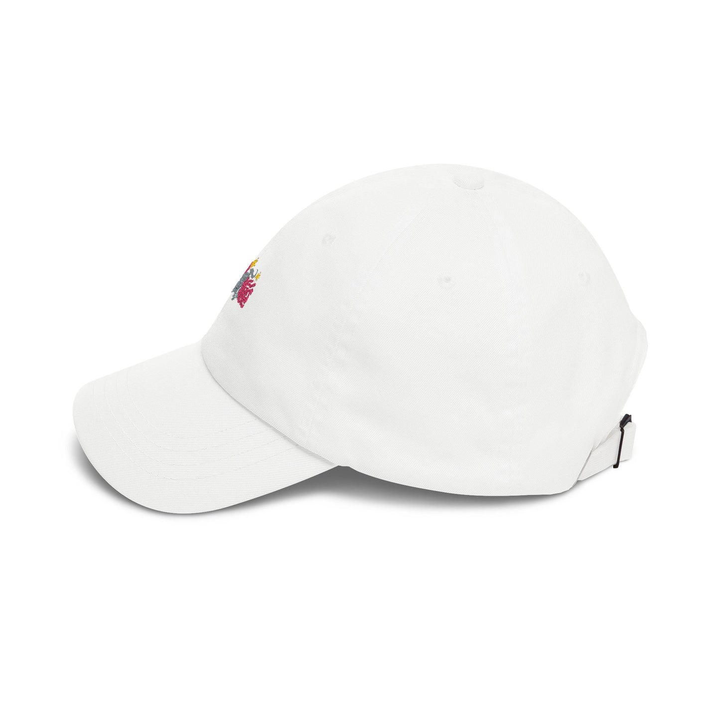 Dad Cap — 'Good Vibes' Embroidered White Baseball Hat