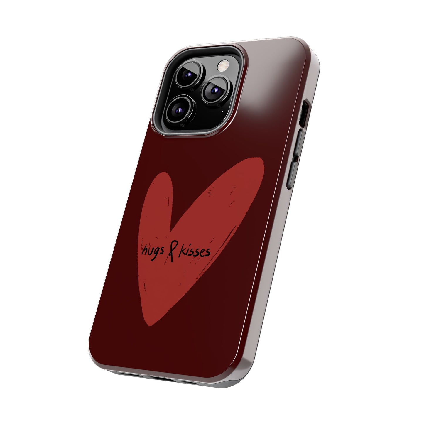Hugs & Kisses Heart Tough Phone Case