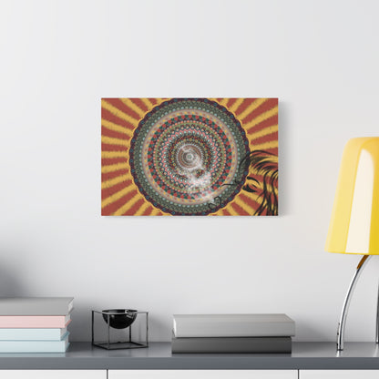 Psychedelic Mandala Burst Canvas | Matte Stretched Wall Art
