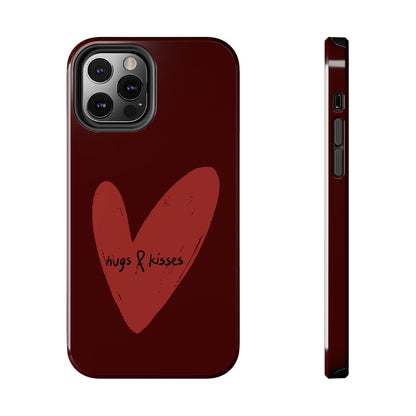 Hugs & Kisses Heart Tough Phone Case