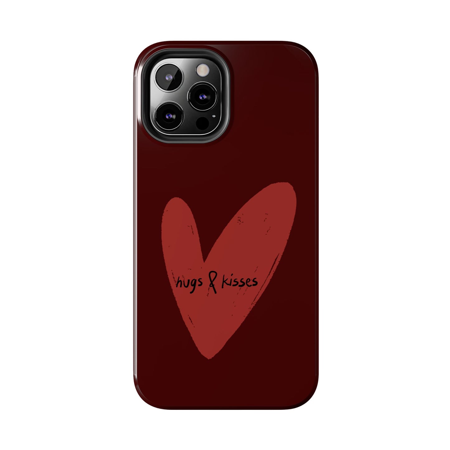 Hugs & Kisses Heart Tough Phone Case