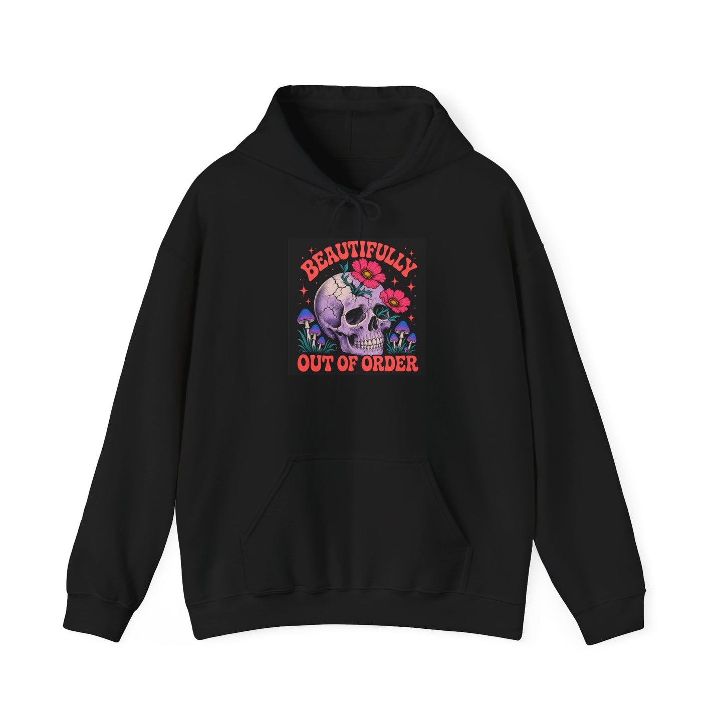 Darkwave Band Hoodie — 'Dead Quiet' Retro Goth Graphic Pullover