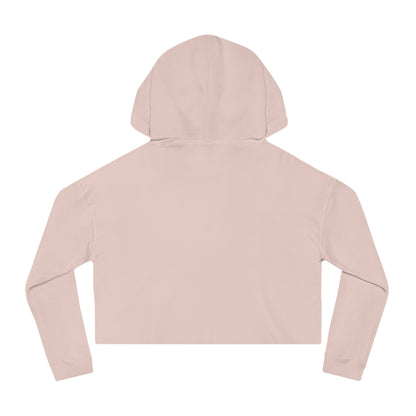 Fight Like a Cat Cropped Hoodie — Breast Cancer Awareness Women’s Sweatshirt