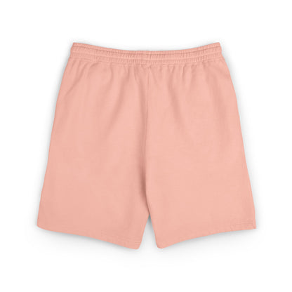 Cream Fleece Sweat Shorts with 'Kem Cho?' Cartoon Graphic