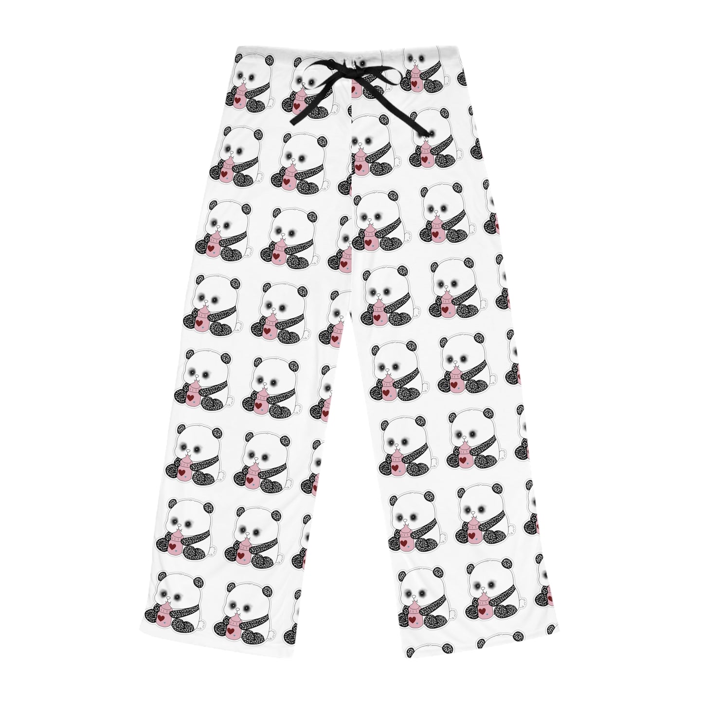 Panda Pattern Pajama Pants — Cute Women's Lounge Sleepwear