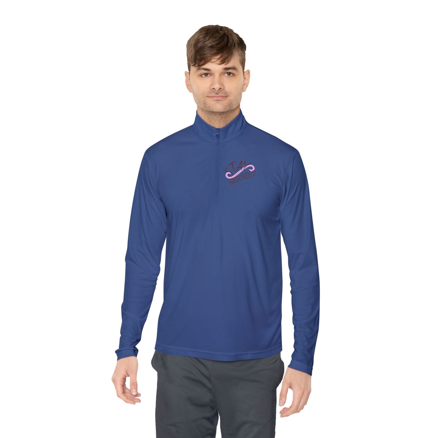 Quarter-Zip Pullover — 'Stay Cozy' Embroidered Chest & Sleeping Fox Back