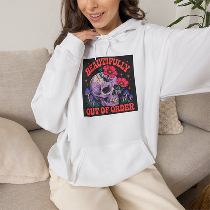 Darkwave Band Hoodie — 'Dead Quiet' Retro Goth Graphic Pullover