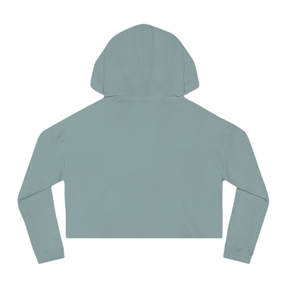 Cropped Hoodie — 'Kem Cho?' Gujarati Girl Illustration, Fun Ethnic Indian Style