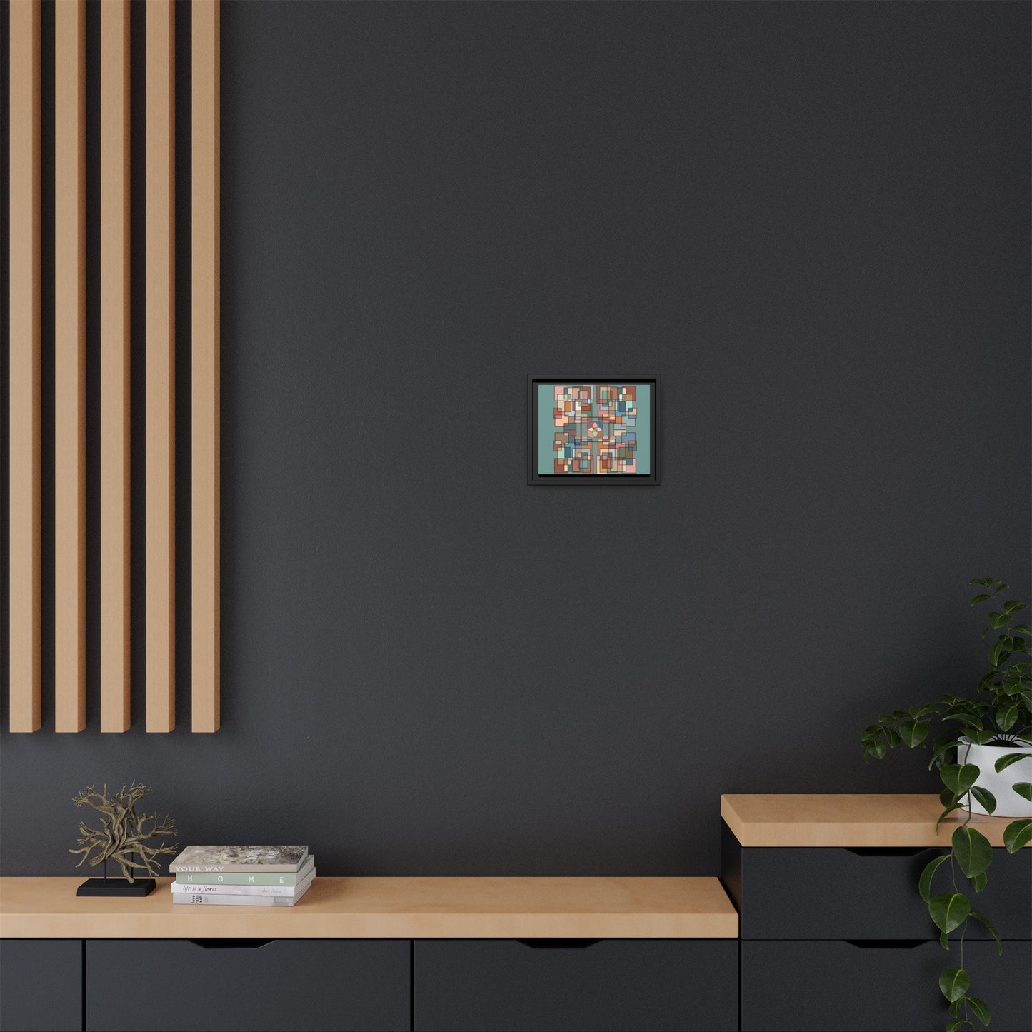 Matte Canvas, Framed (Multi-color)