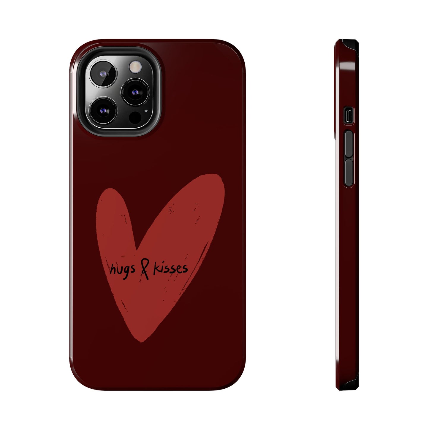 Hugs & Kisses Heart Tough Phone Case