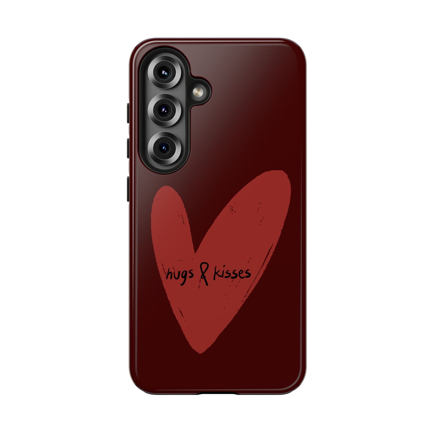 Hugs & Kisses Heart Tough Phone Case