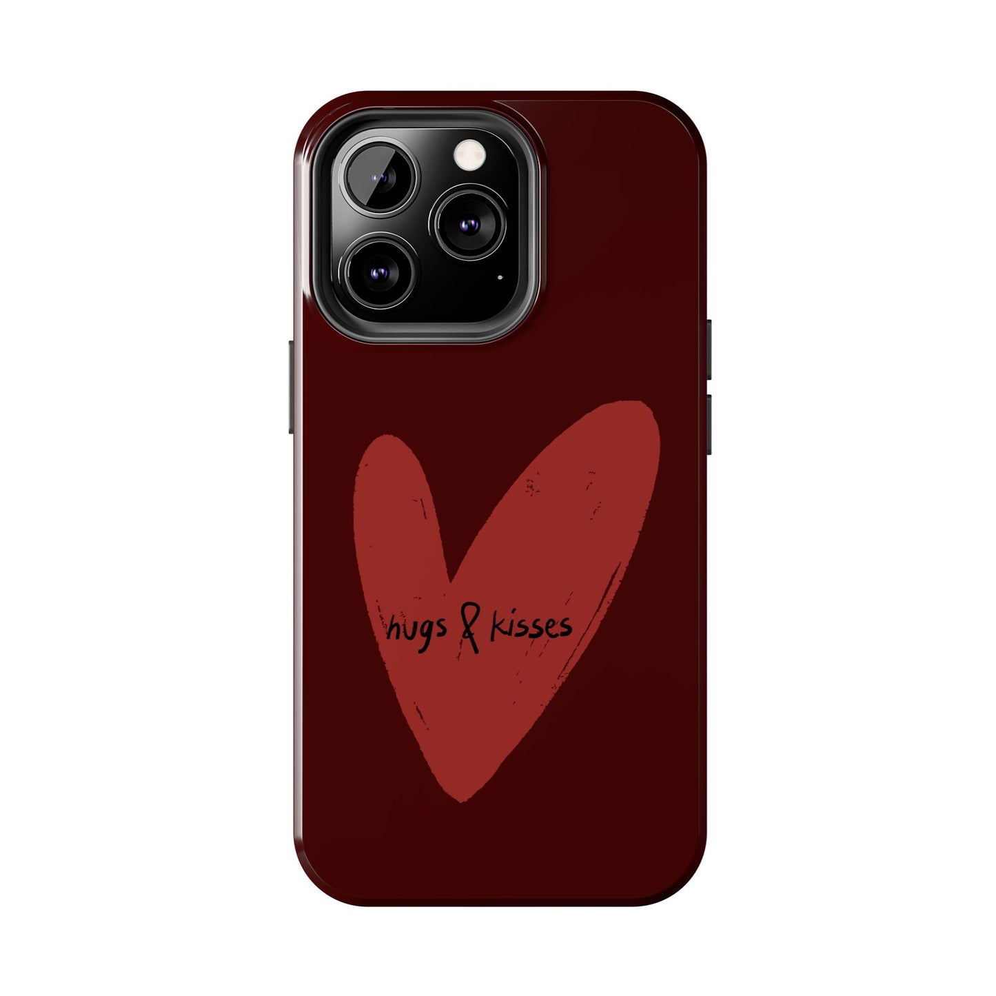 Hugs & Kisses Heart Tough Phone Case