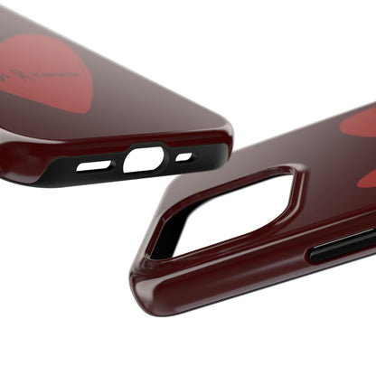 Hugs & Kisses Heart Tough Phone Case