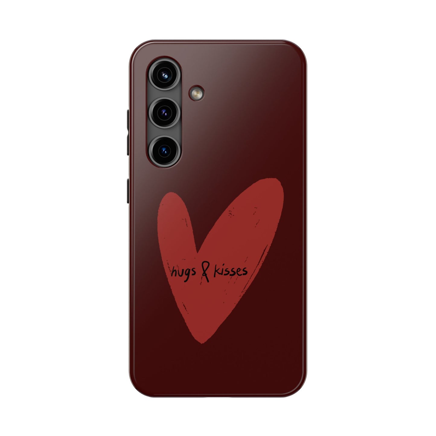 Hugs & Kisses Heart Tough Phone Case