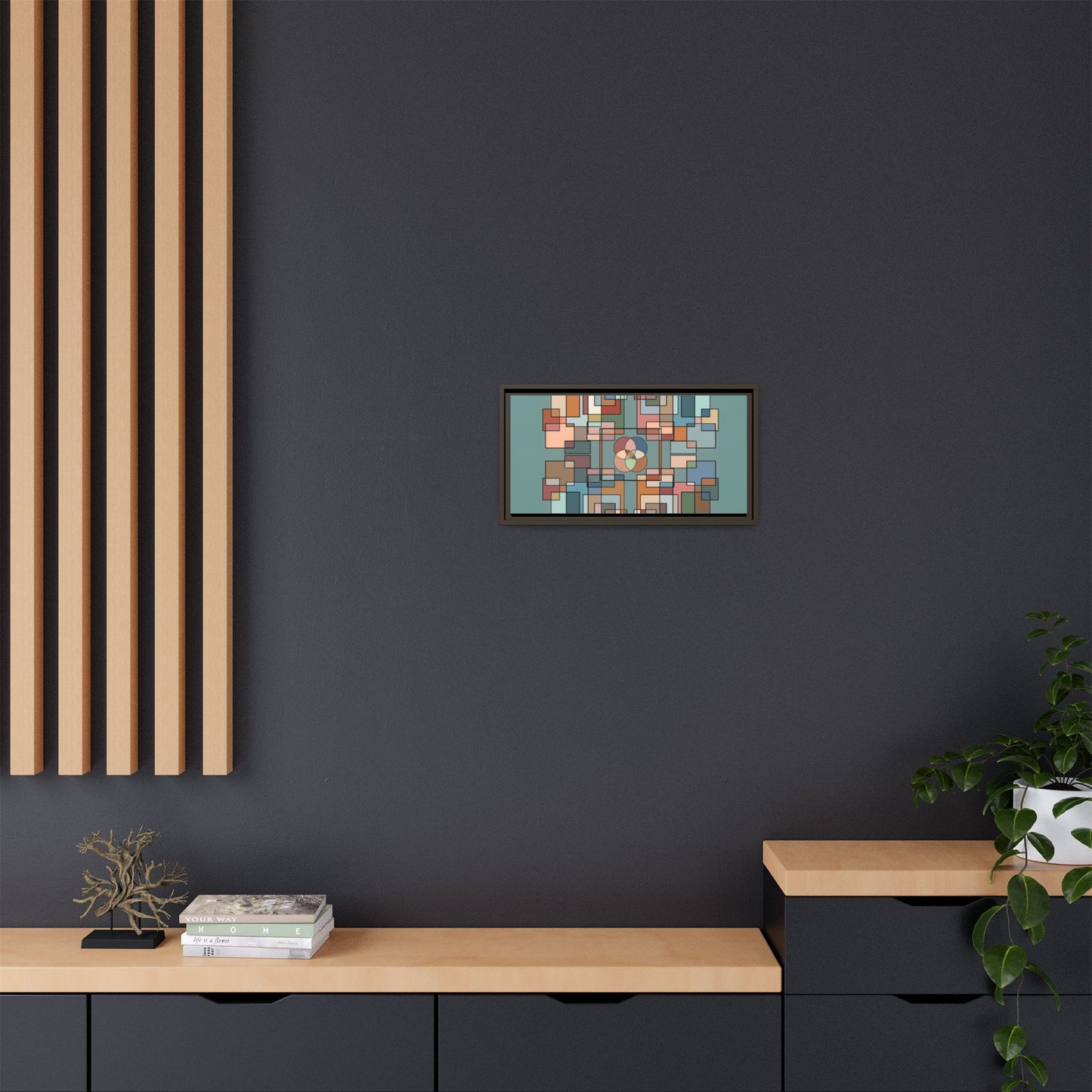 Matte Canvas, Framed (Multi-color)